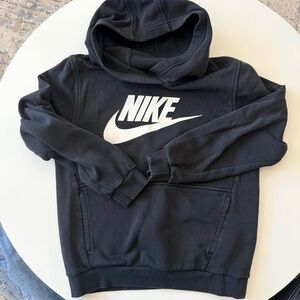 Nike Kids Black and White Logo Hoodie